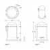 Decor Walther TE 30 Ведро 17xh31см, с педалью и крышкой, напольное, цвет: золотой лак. 0608120