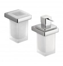 Набор Стакан Colombo Design Lulu B6202 хром + Дозатор B9321 хром