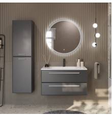 Мебель для ванной комнаты Cezares Eco 75 2 ящика, ручки серые, grafito