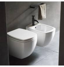 Agape 750 Унитаз подвесной 35.5х57.5х30см., с крышкой-сиденьем с механизмом Soft close, цвет: белый глянцевый. ACER0750WRRSZ