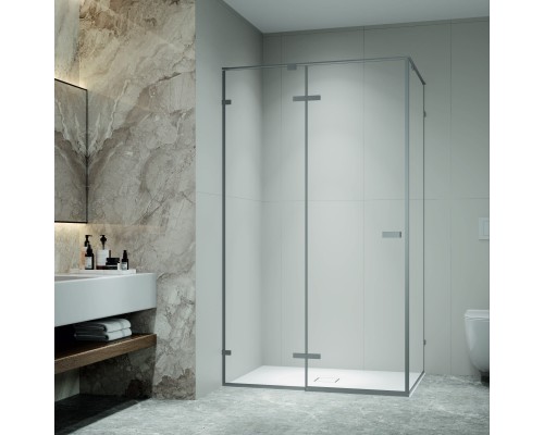Душевой уголок с распашной дверью на петлях - RGW SV-040Gr 1000x800