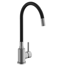 Смеситель для кухни BELZ B809 B73809-1 с гибким изливом, сатин