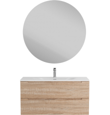 Мебель для ванной комнаты BelBagno Etna 100 rovere bianco, раковина BB-8099-120-2