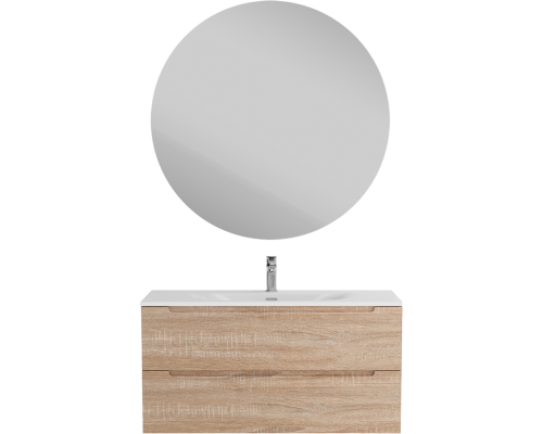 Мебель для ванной комнаты BelBagno Etna 100 rovere bianco, раковина BB-8099-120-2