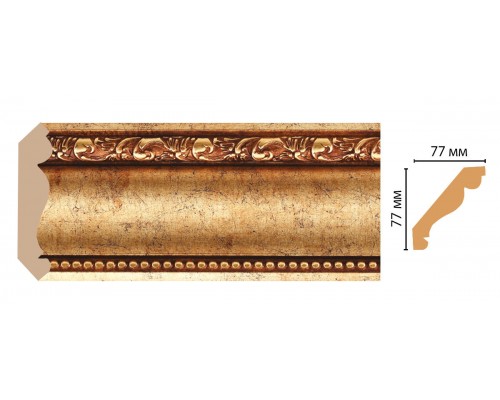 Плинтус потолочный DECOMASTER 154-552 (77*77*2400мм)