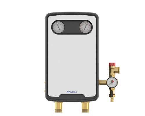 Группа насосная Meibes MeiFlow Top S UC-SD DN25 с теплообменником на 30 пластин с насосом Grundfos Alpha 2.1 25-60N. M45911
