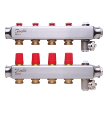 Комплект коллекторов Danfoss SSM-4 для 4 контуров. 088U0804