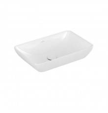 VilleroyBoch Venticello Раковина накладная 55х36см, без отв., с переливом, CeramicPlus, цвет: альпийский белый. 411355R1