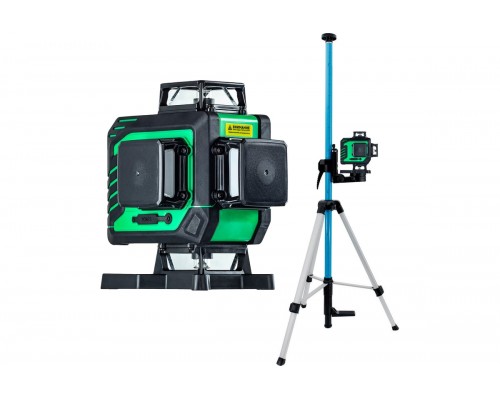 Комплект лазерный уровень INSTRUMAX greenliner 4-360 + штатив-штанга элевационный lp-300 в комплекте
