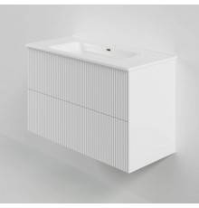 Тумба под раковину La Fenice TERRA Twin Bianco белая матовая 100 см