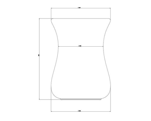 Gessi Goccia Табурет из керамики, наполный, цвет: черный. 38182#519