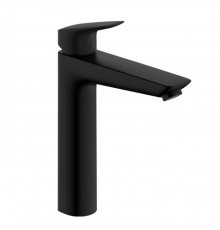 Hansgrohe Logis Смеситель для раковины, 1 отв., с донным клапаном, цвет: черный матовый. 71090670