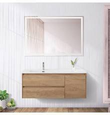 Мебель для ванной комнаты BelBagno Kraft 120 L, 2 ящика, дверца, rovere nebrasca nature