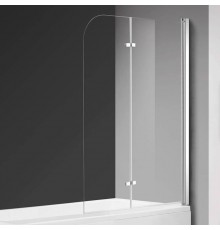 Шторка на ванну AQUAme AQM2852B 120х140, профиль хром