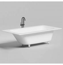 Salini Orlanda Plus Встраиваемая ванна 190х100х60cм, UpDown, сифон, щелевой слив-перелив, S-Stone, цвет: белый матовый. 102124M