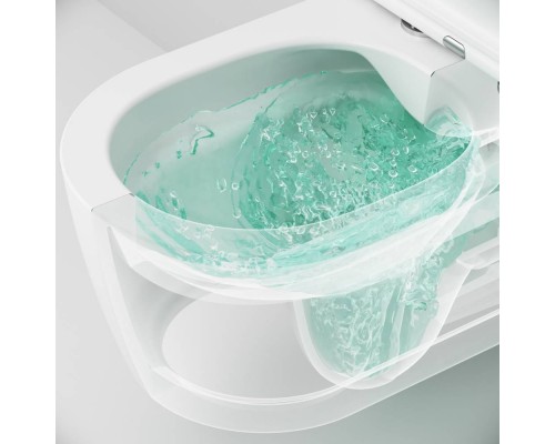 C8F1701MWSC Унитаз подвесной FlashClean с сиденьем микролифт, матовый C8F1701MWSC Унитаз подвесной FlashClean с сиденьем микролифт, матовый