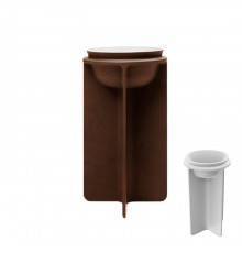 Falper Controstampo Раковина напольная 46x46хh84, отдельностоящая, cristalplant, цвет: corten. WA704601000CO