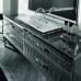 VITAGE milldue edition HILTON Комплект мебели с тумбой под раковину, раковиной ZURIGO81, зеркалом ZURIGO, 180 см, напольный, цвет: Alligator silver/сталь. 9226.98.3 (С МЕБЕЛЬЮ), H107.73.98, 4054.180.73.98 + 9645.180, 3324.98