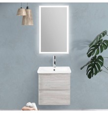 Мебель для ванной комнаты BelBagno Albano-Cer 50 подвесная, rovere vintage bianco