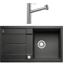 Комплект Мойка кухонная Blanco Metra 5S 513044 антрацит + Смеситель Ambis-S 523119
