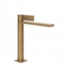 Gessi Inverso Diamantato Смеситель для раковины, 1 отв., с донным клапаном StopGo, цвет: Warm Bronze Br PVD. 73655#726