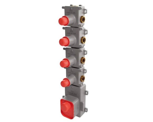 Fima Carlo Frattini Fimathermbox F2464 Внутренняя часть встраиваемого термостатического смесителя для душа, 4 источника. F2464 Fima Carlo Frattini Fimathermbox F2464 Внутренняя часть встраиваемого термостатического смесителя для душа, 4 источника. F2464