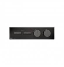Gessi Hi-Fi Термостат для душа, с включением до 2 источников одновременно, внешняя часть, цвет: Black Metal PVD. 63012#706