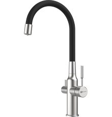 Смеситель для кухни Lemark Expert LM5083S-Black сталь, черный