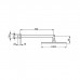 Cisal Shower Верхний душ 30см., с настенным держателем 40см, цвет: хром. DS01362021
