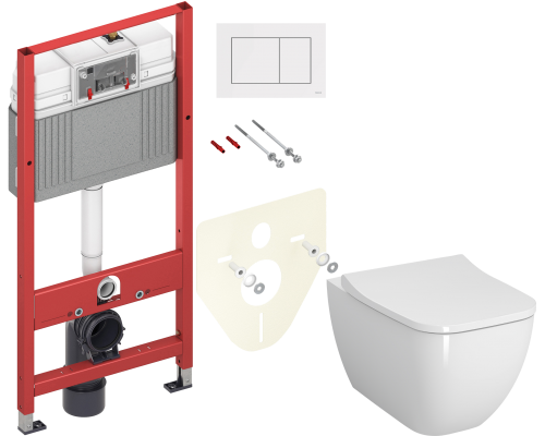 Комплект Унитаз подвесной VitrA Shift 7742B003-0075 белая глянцевая + Крышка Integra Square 810-003-009 быстросъемная, с микролифтом + Инсталляция TECE Base 9400413 4 в 1 с кнопкой смыва Комплект Унитаз подвесной VitrA Shift 7742B003-0075 белая глянцевая + Крышка Integra Square 810-003-009 быстросъемная, с микролифтом + Инсталляция TECE Base 9400413 4 в 1 с кнопкой смыва