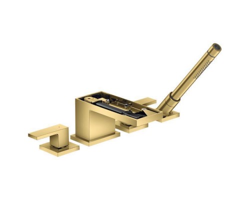 Axor MyEdition Смеситель на борт ванны., на 4 отв., с ручным душем, без панели, цвет: полированное золото. 47432990 Axor MyEdition Смеситель на борт ванны., на 4 отв., с ручным душем, без панели, цвет: полированное золото. 47432990