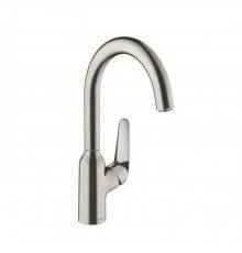 Hansgrohe Focus Смеситель для раковины, на 1 отв., цвет: сталь. 71802800