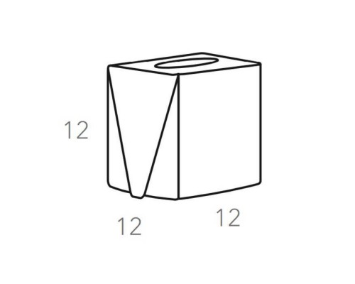 ADJ Салфетница Kleenex, 12x12xH12 см., цвет: панна котта/белый. 0015.16/10 ADJ Салфетница Kleenex, 12x12xH12 см., цвет: панна котта/белый. 0015.16/10