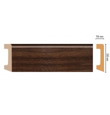 Плинтус напольный DECOMASTER D234-438 ШК/15 (58*16*2400мм)
