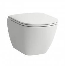 Laufen Lua Унитаз подвесной 49x36см, безободковый, укороченный, цвет: белый глянцевый. 8.2008.3.000.000.1