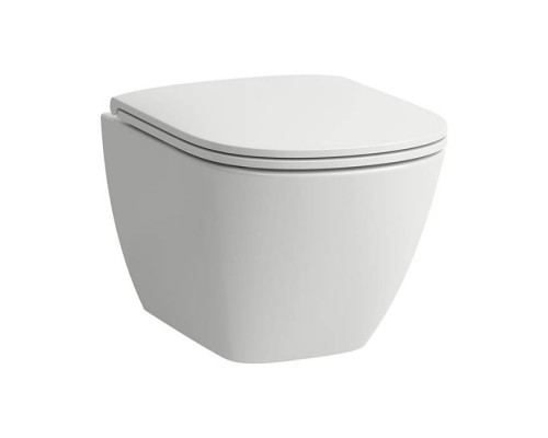Laufen Lua Унитаз подвесной 49x36см, безободковый, укороченный, цвет: белый глянцевый. 8.2008.3.000.000.1