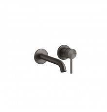 Gessi 316 Встраиваемый смеситель с изливом 146-116мм, внешняя часть, цвет: steel brushed. 54083#239