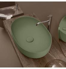 Kerasan Nolita Раковина 60х40 см, без отв., накладная, цвет: Verde. 534311