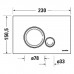 Duravit DuraSystem Beta 120 Клавиша смыва для унитаза, пластик, цвет: черный матовый . WD5010031000/WF5120131010