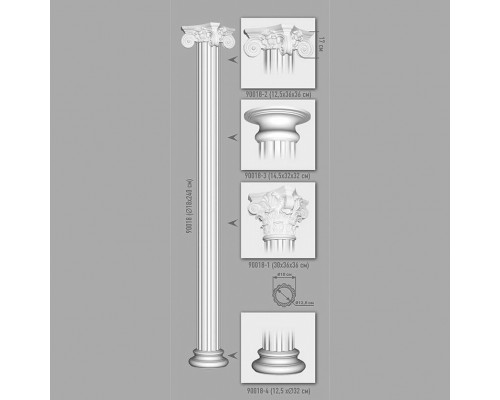 Капитель DECOMASTER 90018-3 (O 315*130мм) Капитель DECOMASTER 90018-3 (O 315*130мм)