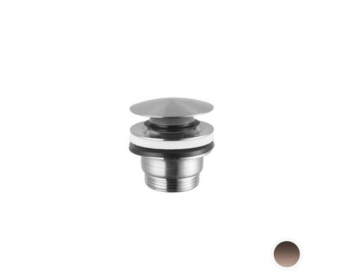 Newform X-STEEL 316 Донный клапан нажимной ldquo;StopGordquo;, для раковин с/без перелива, монтажный размер: 15-67 мм цвет: PVD Brushed copper bronze. 24686.59.067 Newform X-STEEL 316 Донный клапан нажимной ldquo;StopGordquo;, для раковин с/без перелива, монтажный размер: 15-67 мм цвет: PVD Brushed copper bronze. 24686.59.067