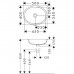 Hansgrohe Xuniva D Раковина 45x35см., встраиваемая, без отв., цвет: белый. 60152450