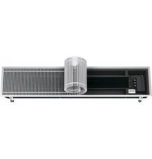 Встраиваемый в пол конвектор Varmann Ntherm N 370.90.3000 RR U EV1, шириной 370 мм, высотой 90 мм, длиной 3000 мм, решетка роликовая из алюминия, анодированная в натуральный алюминий, декоративная рамка из U-образного профиля, теплопроизводительность при