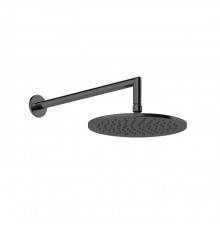 GESSI Верхний душ Oslash;250 мм., с настенным держателем 348 мм., цвет Black Metal Brushed PVD. 63348#707