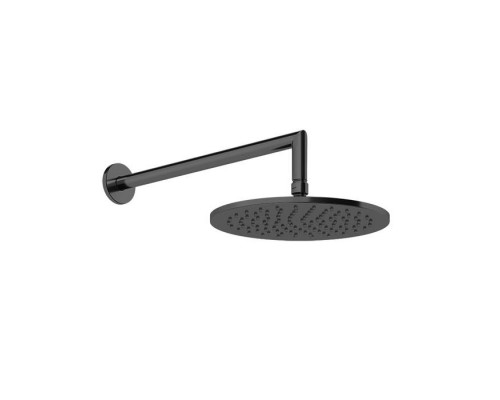 GESSI Верхний душ Oslash;250 мм., с настенным держателем 348 мм., цвет Black Metal Brushed PVD. 63348#707