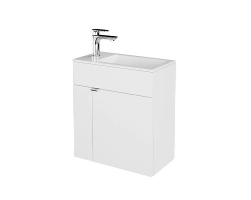 Kerama Marazzi Lato Тумба подвесная с раковиной, 49.5х27х55см., с дверцей, цвет: белая глянцевая. LA.wb.50, LAT.50.1\WHT Kerama Marazzi Lato Тумба подвесная с раковиной, 49.5х27х55см., с дверцей, цвет: белая глянцевая. LA.wb.50, LAT.50.1\WHT
