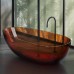 Dea Design Modern Ванна 180x90x57см., отдельностоящая, Glasstek, прозрачная смола, цвет: Sunset R1. DD8608 1800 R1