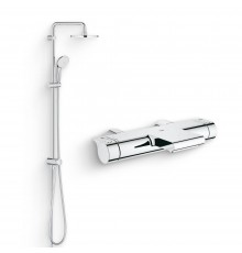 Душевой комплект Термостат Grohe Grohtherm 2000 New 34174001 для ванны с душем + Стойка New Tempesta Rustic 26452001