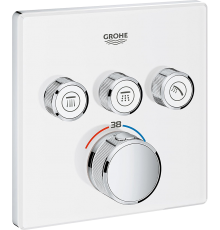 Термостатический смеситель Grohe Grohtherm SmartControl 29157LS0, для душа, moon white