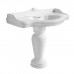 Azzurra Jubilaeum Раковина со спинкой 110x62 см, 1 отв., цвет: Bianco lucido. JULP1106200MBI (JUB200/110 bi))*1